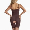 thumbnail image 4 of Dealovy Bodysuits for Women Low Cut Slim Fitted Solid Color Shapewear Spaghetti Strap Sleeveless Basic Jumpsuits, 4 of 5