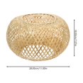 thumbnail image 2 of Shisuyan 1pc Bamboo Craft Lampshade Light Cover Accessory Indoor Hanging Lamp Cover, 2 of 9