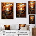 thumbnail image 4 of Designart "Countryside Autumnal Canopy Collage III" Landscape & Nature Floater Framed Wall Art Living Room, 4 of 7