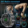 thumbnail image 5 of New Military T-Rex 3 Ultra GPS Smart Watch 1000mAh Battery 10ATM Waterproof Compass Flashlight Sports Smartwatch Men, 5 of 28