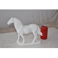 thumbnail image 3 of Standing Horse Made of White Marble Size: 11" x 5" x 9"H, 3 of 12