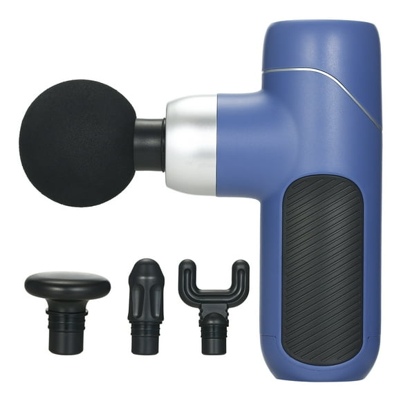 Mini Massage Electric Fascia USB Charging 4 Speeds Portable Handheld Percussion Massager for Pain with 4 Detachable Massage Heads