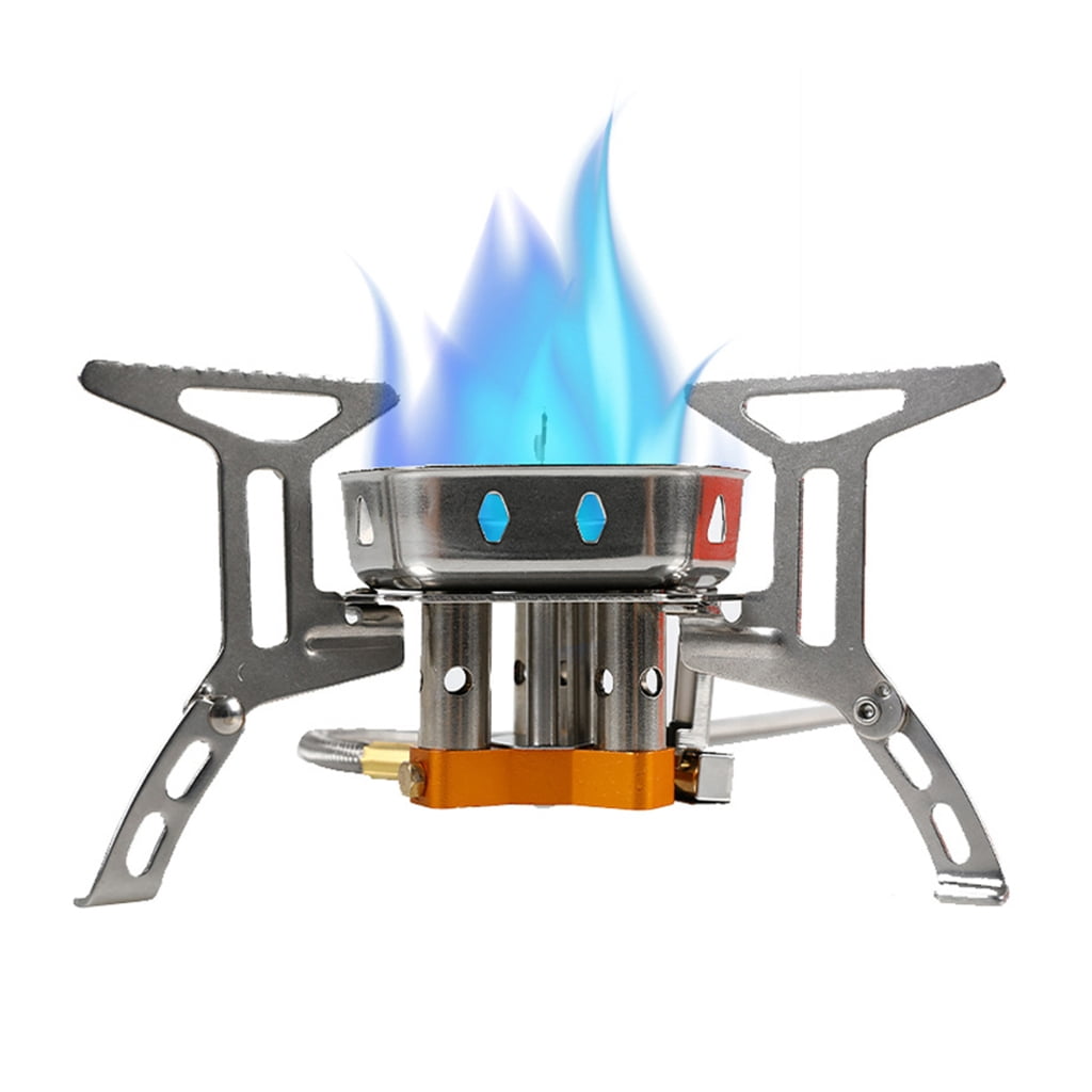 JZROCKER Camping Gas Stove Portable Backpacking Stove Outdoor Strong Fire Stove Cooker