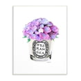thumbnail image 2 of The Stupell Home Decor Watercolor Fashion Vase with Purple Hydrangea Flowers Wall Plaque Art, 2 of 3