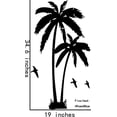 thumbnail image 4 of Heytea 2 Cocoteros Tatuajes de Pared Vinilo Negro Silueta de Palma de Coco Etiqueta de Aves para Sala de Estar Escuela Guardería Dormitorio Niños Habitaciones Decoración Hogar, 4 of 5