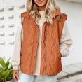 thumbnail image 5 of FUZHIQ Womens Puffer Vest Lightweight Stand Collar Sleeveless Cropped Quilted Jackets Button Fall Zip Up Coat Outerwear, 5 of 8