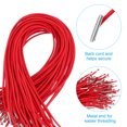 thumbnail image 3 of Uxcell Elastic Barbed Cord Loop Stretch Round String with Metal Barb Fasteners for Hats Masks Menus 100 Pcs Red 13 in, 3 of 7