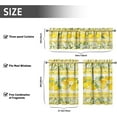 thumbnail image 7 of Lemon Kitchen Curtains Sets for Windows Lemon Summer Curtain Sink Window Valance 3 Piece Set Yellow Kitchen Decor Tier Curtains 3 Panels for Living Room Bedroom, 7 of 7