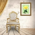 thumbnail image 3 of Segrest, Jane 25x32 Gold Ornate Wood Framed with Double Matting Museum Art Print Titled - Yellow Rose, 3 of 4