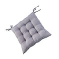 thumbnail image 1 of Matsuzay Poliéster Fijado A Silla Cojín Silla - Estabilidad Y Antideslizante Comedor Jardín Oficina Asiento Gris 40x40 Type3 NO3, 1 of 6