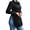 Black, variant on Womens Tops Dressy Casual, Duoif Dress Shirt, Collared Formal Shirts for Women Black L