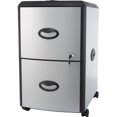 thumbnail image 1 of Storex 2-Drawer Mobile File Cabinet with Lock, Metal Accent Panels, 1 of 2