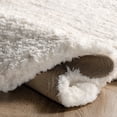 thumbnail image 5 of nuLOOM Quarto Faux Sheepskin Shag Area Rug, 3' 6" x 6', Shaped, Faux Sheepskin Natural, 5 of 8