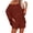 Brick red, variant on 2 PCS Off Shoulder Women's Outfits Sweater Sets Knit Top Shorts Matching Suits Cute Pajama Lounge Set