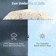 thumbnail image 4 of Small Fragment Flower UV Umbrella, Compact Foldable Travel Umbrella, Auto Open and Close, Wind, Rain and UV Protection Umbrella, with Black UV Protective Coating, 4 of 5