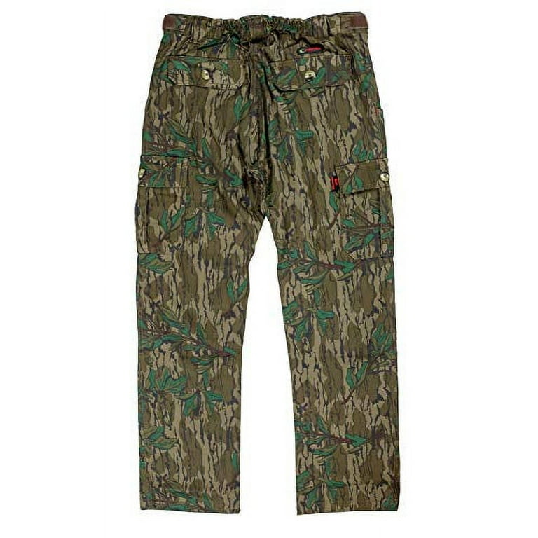 Mossy Oak Cotton Mill 2.0 Camo Hunting Pants for Men Camouflage Clothes,  X-Large, Greenleaf 