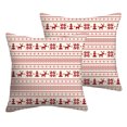 thumbnail image 2 of Mainstays 16" x 16" Sweater Print Decorative Outdoor Throw Pillow, White / Red, 2 of 7
