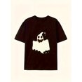 thumbnail image 1 of T-shirt d'Halloween pour Homme Grande Taille, Tricot Extensible, Col Ras du Cou, 1 of 5