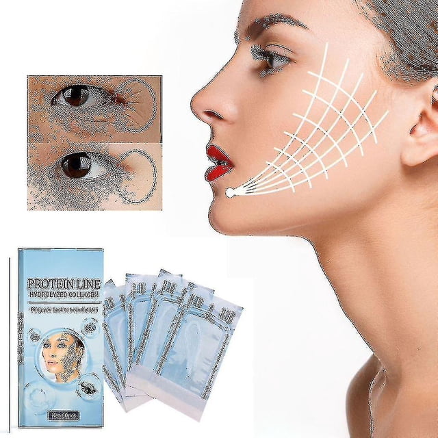 120 hilos de seda de colágeno, levantamiento facial, hilos de seda de colágeno compatibles con levantamiento de hilos compatibles con estiramiento de la piel, colágeno activo facia