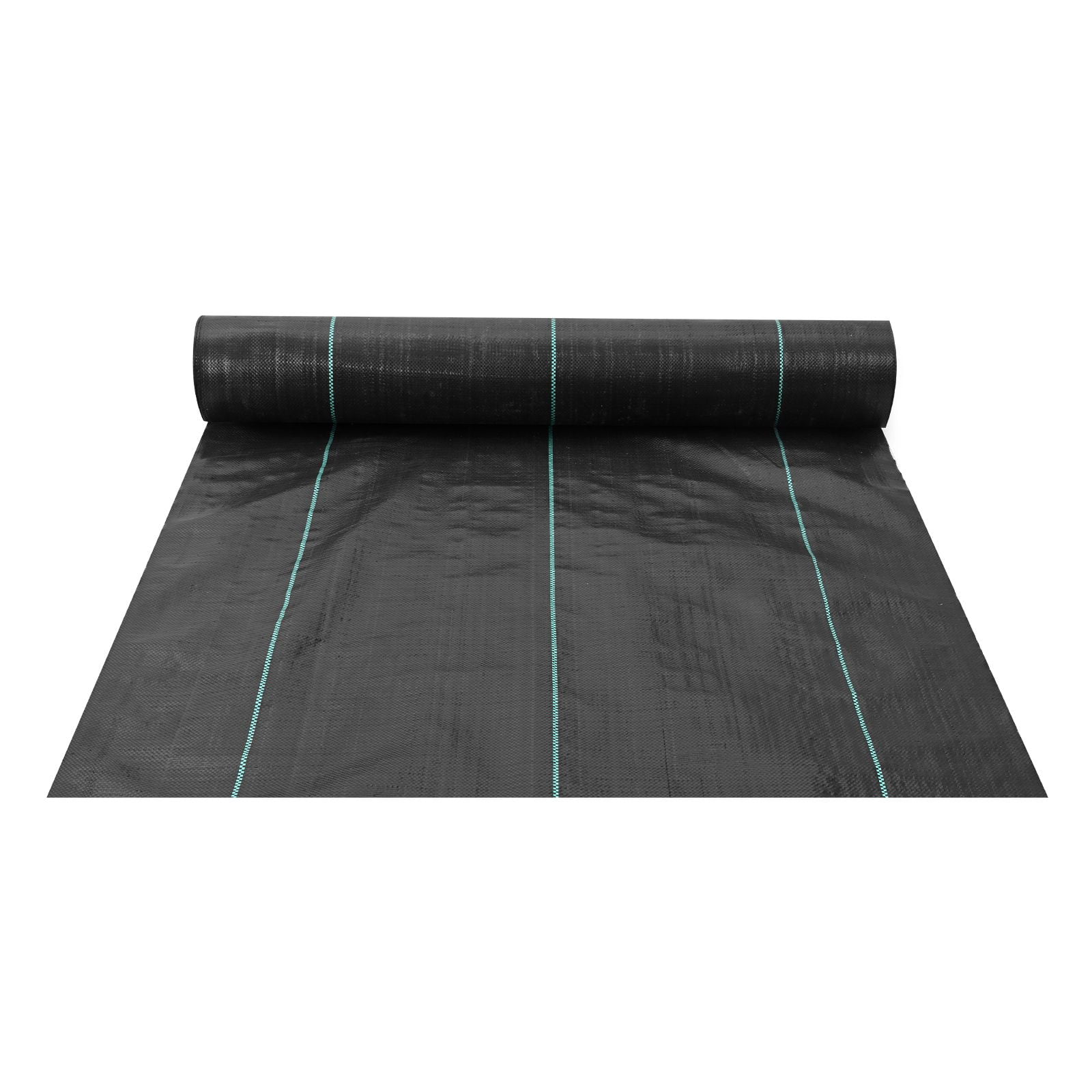 Zaverox 6.5ft x 330ft Heavy Duty Woven PP Weed Barrier Landscape Fabric, Black Geotextile for Landscaping & Weed Blocking