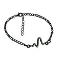 thumbnail image 3 of OPOLSKI Unique Sound Wave Bangle Chain Bracelet Wristband Women Couple Jewelry Black, 3 of 8