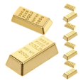 thumbnail image 4 of 10pcs Miniature Gold Bricks Model Simulation Golden Bar Dollhouse Decorative Metal Brick Blocks for DIY Crafts Home Decor Photography Props, 4 of 4
