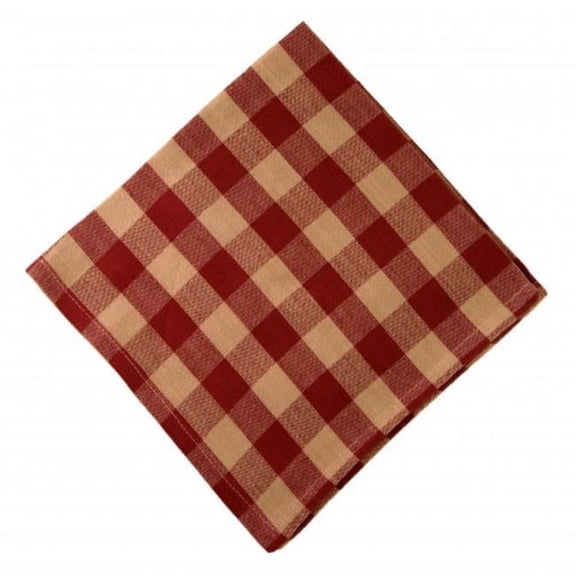 AG-20251S-4 Napkins, Burgundy Check - Set of 4