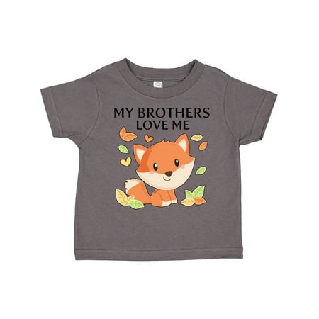 

Inktastic My Brothers Love Me- little fox Gift Toddler Boy or Toddler Girl T-Shirt