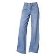 thumbnail image 6 of Women's High Waist Jeans, Baggy Wide Leg Denim Pants, Stretchy Comfortable Jeans for Women, Casual Loose Fit Trousers, Daily Wear and Outfit Essentials-Light Blue, 6 of 6