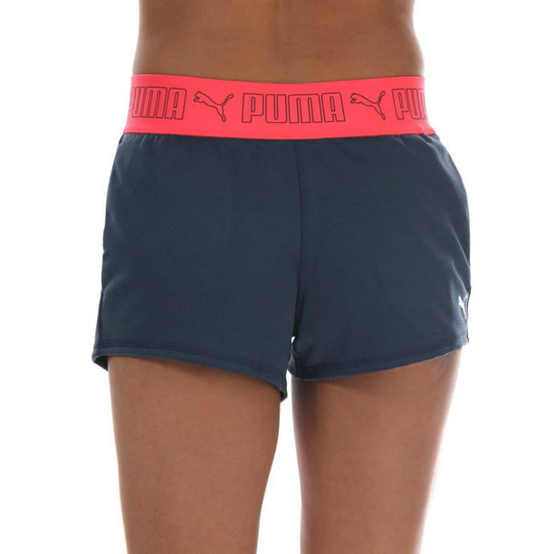 Women's Puma Elastic 3 Inch Training Shorts in Blue Walmart.com