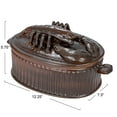 thumbnail image 3 of Creative Co-Op Matte Stoneware Baker with Lobster Design, Brown, 3 of 5