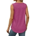 thumbnail image 2 of Aricy 3 pack Women Scoop Neck Tank Tops Plus Size Summer Sleeveless Tops Loose Fit Solid Color Casual Basic Vests Athletic Sport T-Shirt Tunic Blouse, 2 of 5