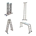 thumbnail image 1 of Escalera Multiposiciones 12 Peldaños Acero Aluminio 3.54 Mts Peldaños 706633, 1 of 4