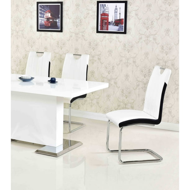 Faux Leather Dining Chairs, Faux Leather Dining Chairs With Metal Legs