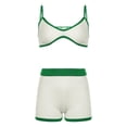 thumbnail image 1 of Conjunto de dos piezas para mujer, ropa de dormir, ropa de calle, traje de playa de verano, cintura alta, pantalones cortos S, 1 of 9