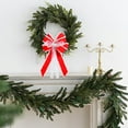 thumbnail image 4 of Red And White Fluff Bowknot Christmas Decoration With Polyester Material And Elk Ornament For Gift Wrapping And Tree Decor 1Pc Set Weight 0.12 Pounds, 4 of 6