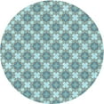 thumbnail image 1 of Ahgly Company Machine Washable Indoor Round Transitional Gray Area Rugs, 7' Round, 1 of 7