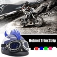 thumbnail image 3 of Motorcycle Universal Helmet Rubber Mohawk Warhawk Spikes Decal Strip Stick, 3 of 8