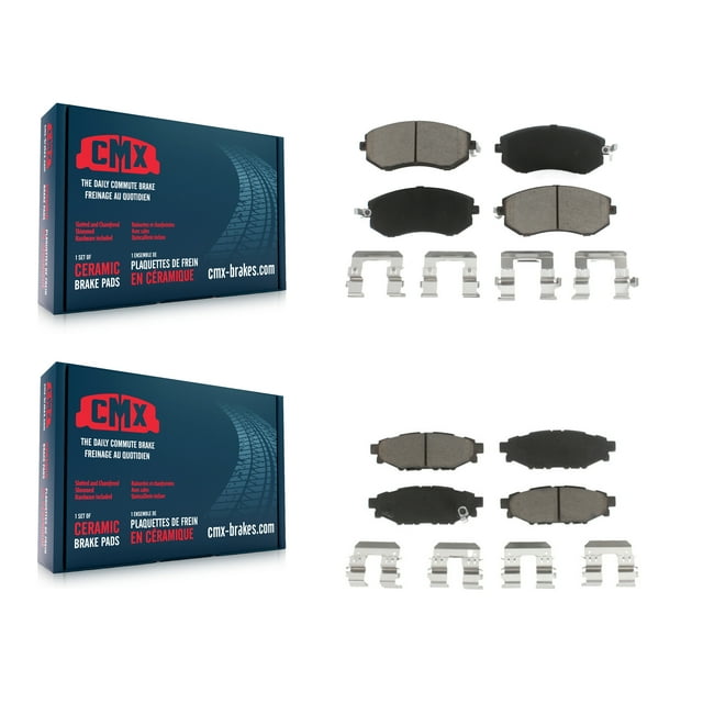 CMX Front Rear Ceramic Brake Pads Kit for Car Subaru Forester Impreza XV Crosstrek Outback Scion FR-S Legacy BRZ WRX KCX-100396