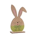 thumbnail image 2 of Fwttom Easter Decorations Stereoscopic Easter Decorations Wooden Patterned Rabbits And Egg Table Decorations Happy Easter Decorations Suitable For Easter Party Decorations, 2 of 6