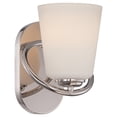 thumbnail image 2 of Nuvo Lighting 62/406 Dylan 1 Light 6-1/2" Wide Led Bathroom Sconce - Nickel, 2 of 2