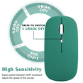 thumbnail image 4 of Bluetooth Rechargeable Mouse for Lenovo Legion 7 16" Gaming Laptop Bluetooth Wireless Mouse Designed for Laptop / PC / Mac / iPad pro / Computer / Tablet / Android Jade Green, 4 of 4