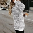 thumbnail image 4 of Pntutb Mujeres Oversize Fuzzy Fleece Sudaderas Con Bolsillos Sudaderas Athletic Sherpa Hoodies Pullover Outwear Liquidación Pntutb Pntutb-8136, 4 of 7