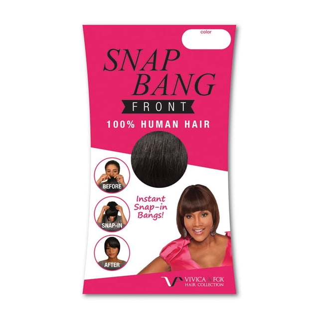 Vivica A Fox Collection Extensiones De Cabello Humano Frontal Snap Bang Color 44 0.7 Onzas