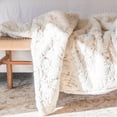 thumbnail image 2 of Golden Faux Fur Shine Cozy Shimmery Soft Fuzzy  Blanket/ Coverlet/ Quilt/ Throw/ Bedspread/ Bedcover, 2 of 9