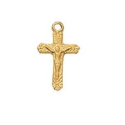 McVan J66 0.61 x 0.37 x 0.6 in. Gold Over Sterling Crucifix Pendant