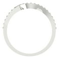 thumbnail image 5 of 0.16 ct Brilliant Round Cut Simulated Champagne 18K White Gold Stackable Band SZ 7.25, 5 of 6