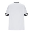 thumbnail image 4 of JMKQLZ T-Shirt Décontracté pour Femmes avec Impression de Lettres, Col Rond et Épaules Tombantes, Manches Courtes, 4 of 4