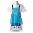 thumbnail image 3 of Christmas Apron Snow Covered Forest with Flock of Bullfinches Squirrels Bunnies Deer Noel Theme, Unisex Kitchen Bib Apron with Adjustable Neck for Cooking Baking Gardening, Multicolor, by Ambesonne, 3 of 3