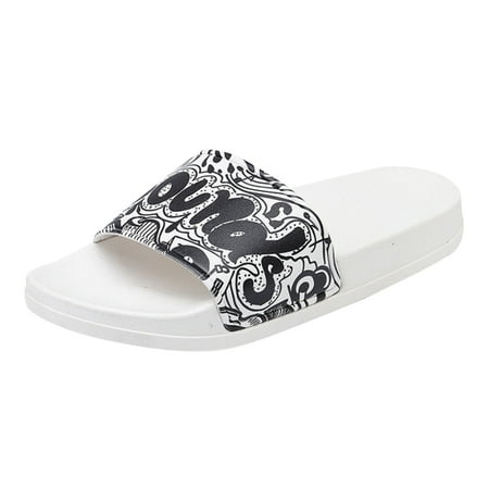 

Gzea Slippers For Women Outdoor Summer Sandals And Slippers For Women To Wear Summer Indoor Bathing Couples Slippers White 38